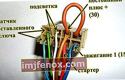 Aizdedzes slēdzenes VAZ 2110 elektroinstalācijas shēma