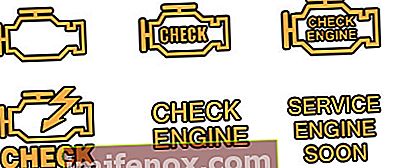 Forskellige ikoner for check-ingeniører