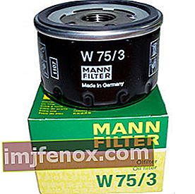 Alyvos filtras „Mann-Filter W75 / 3“